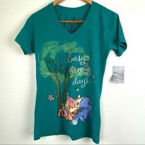 New Disney Winnie the Pooh V-Neck Shirt